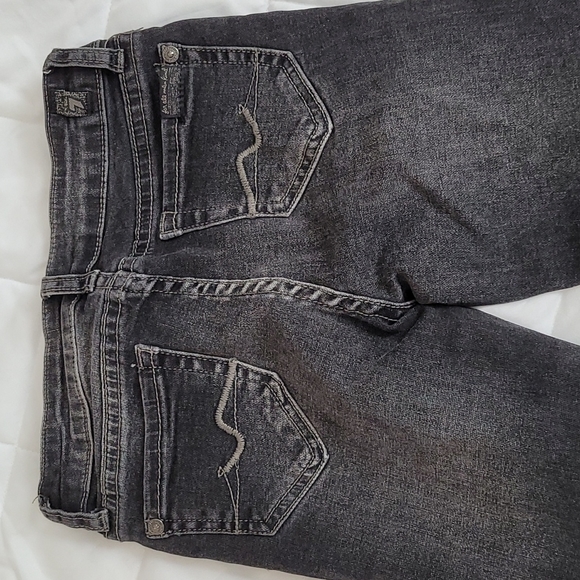 7 For All Mankind Girl's The Ankle Skinny Size 8 Black NWOT - Picture 6 of 8